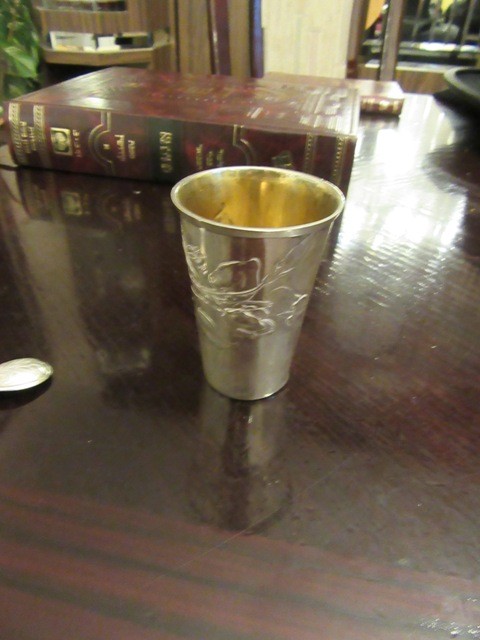 Kiddush cup from Reb Meir of Primishlan / כוס קידוש של הרה"צ ר' מאיר מפרימישלאן